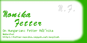 monika fetter business card